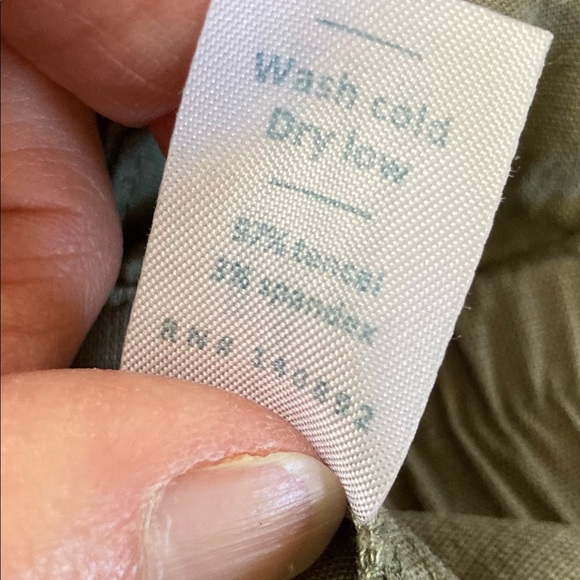 Marine Layer Allison Pant Dolphin Hem Dusty Olive Color Elastic Waist Size Small - Picture 10 of 13